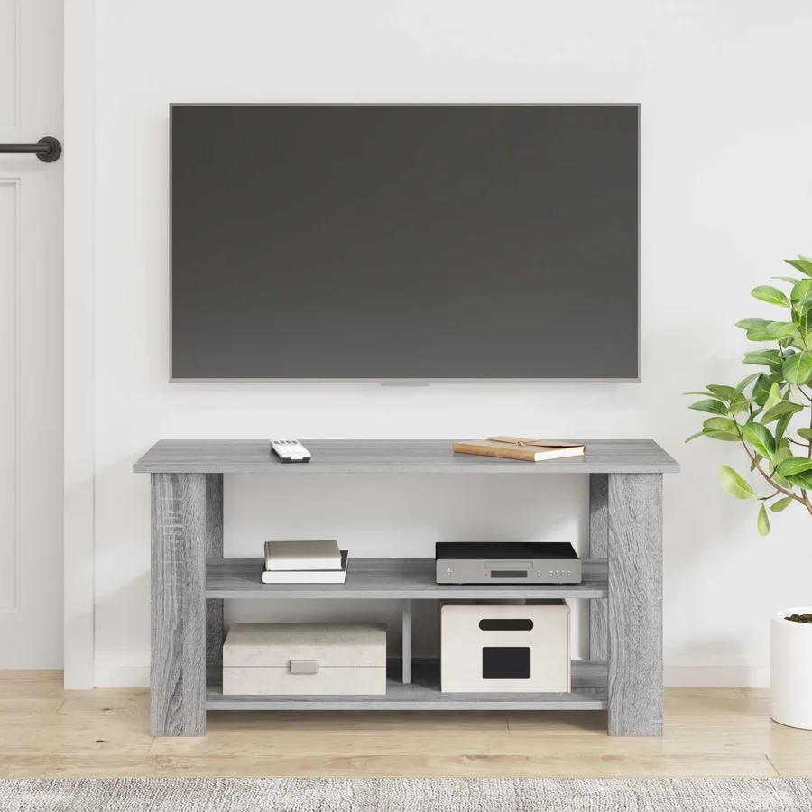 Support de télévision Gris Sonoma 100 x 40 x 50 cm - 4