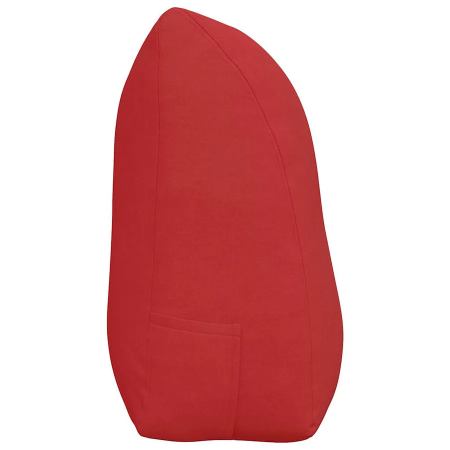 Coussin de Dos Rouge 100 x 24 x 50 cm tissu - 7