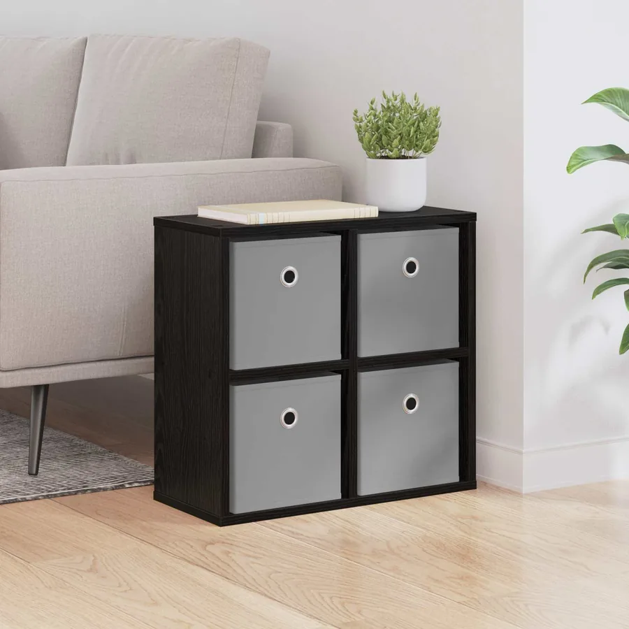Buffet avec tiroir Chêne noir 49,5 x 22 x 47 cm