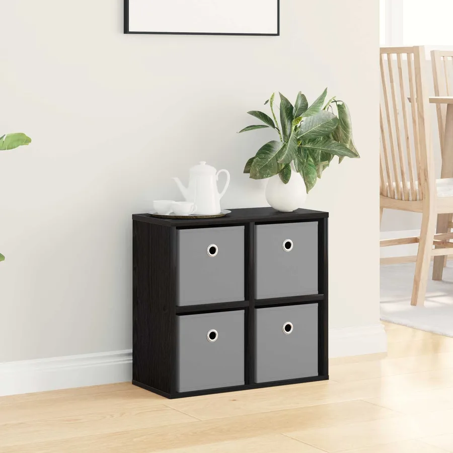 Buffet avec tiroir Chêne noir 49,5 x 22 x 47 cm - 4