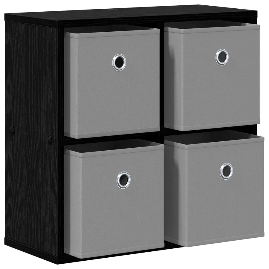Buffet avec tiroir Chêne noir 49,5 x 22 x 47 cm - 5