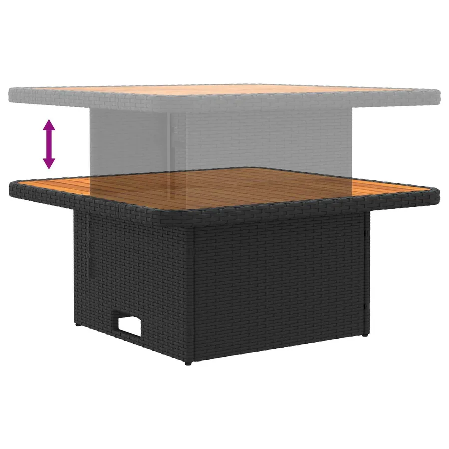2 Pièce Canapé du milieu de jardin avec table relevable - 10