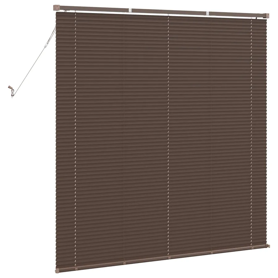 Store Vénitien Marron foncé avec motif 150 x 130 cm 25 mm PVC - 6