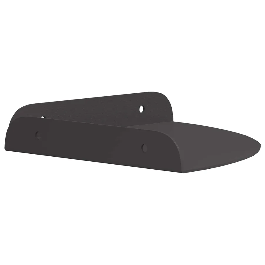 Étagère flottante avec étagère 2 pcs Noir 18 x 18 x 2 cm - 6