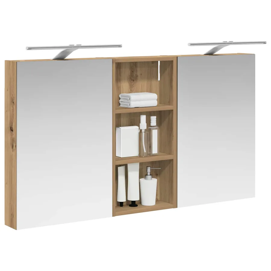 Ensemble de Meubles de Salle de Bain 3 pc 110 x 10,5 x 60,5 cm - 3