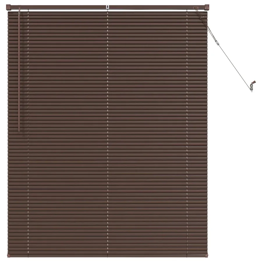 Store Vénitien Marron foncé avec motif 150 x 110 cm 25 mm PVC - 2
