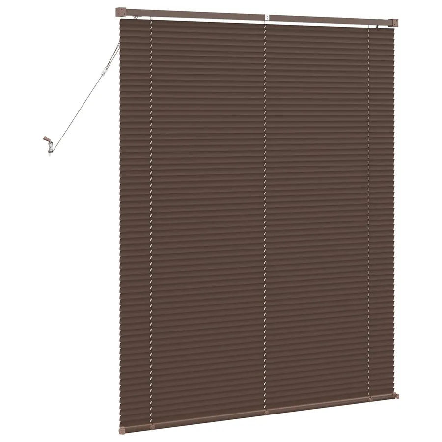 Store Vénitien Marron foncé avec motif 150 x 110 cm 25 mm PVC - 6