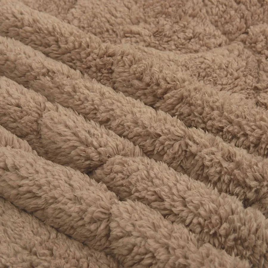 Duvet d'été simple Matelassé Taupe 200 x 200 cm - 6