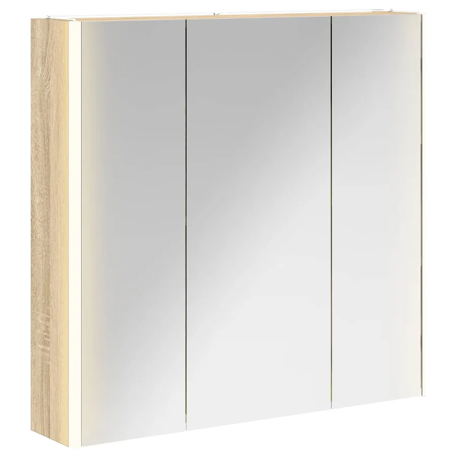 Armoire Miroir de Salle de Bain Chêne Sonoma - 2