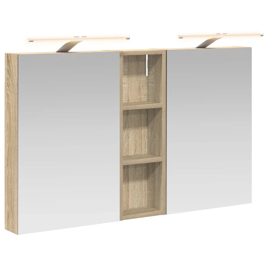 Ensemble de Meubles de Salle de Bain 3 pcs 100 x 10,5 x 60,5 cm - 2