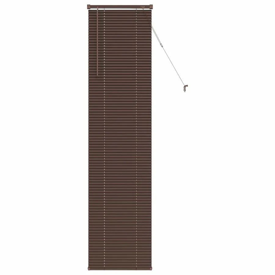 Store Vénitien Marron foncé avec motif 213 x 50 cm 25 mm PVC - 2