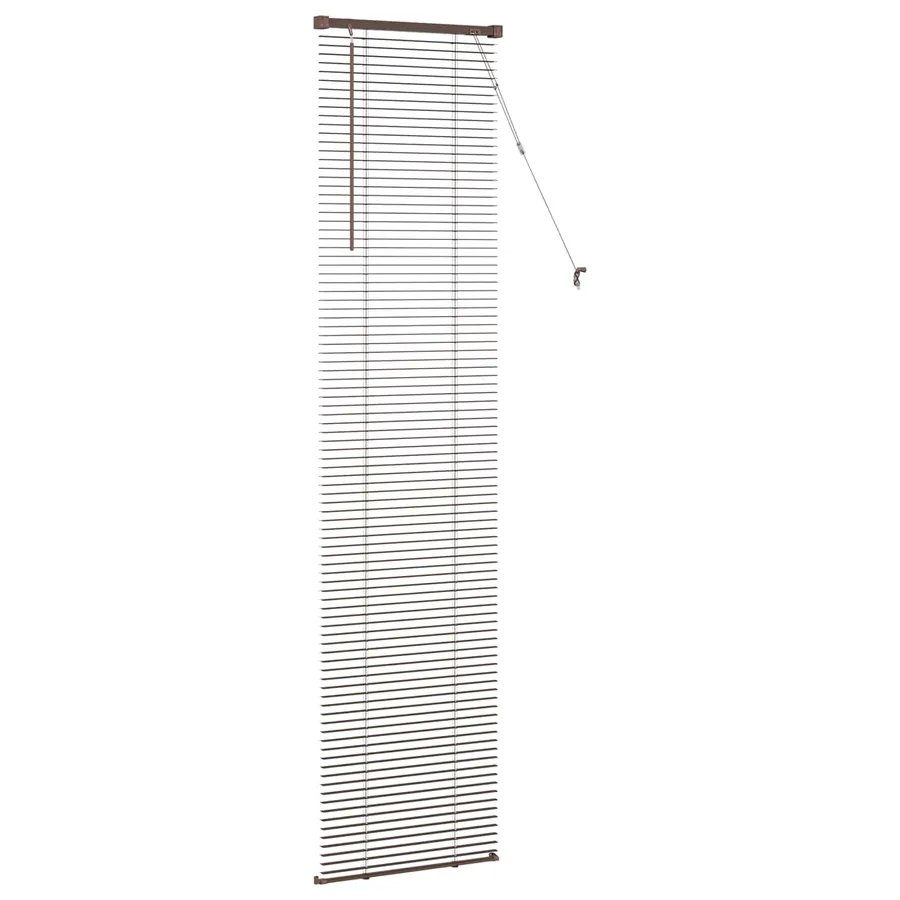 Store Vénitien Marron foncé avec motif 213 x 50 cm 25 mm PVC - 5