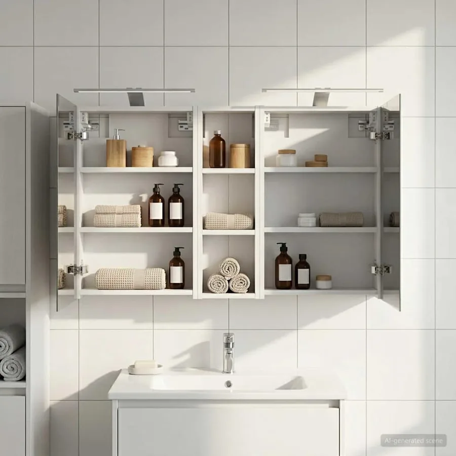 Ensemble de Meubles de Salle de Bain 3 pcs 100 x 10,5 x 60,5 cm