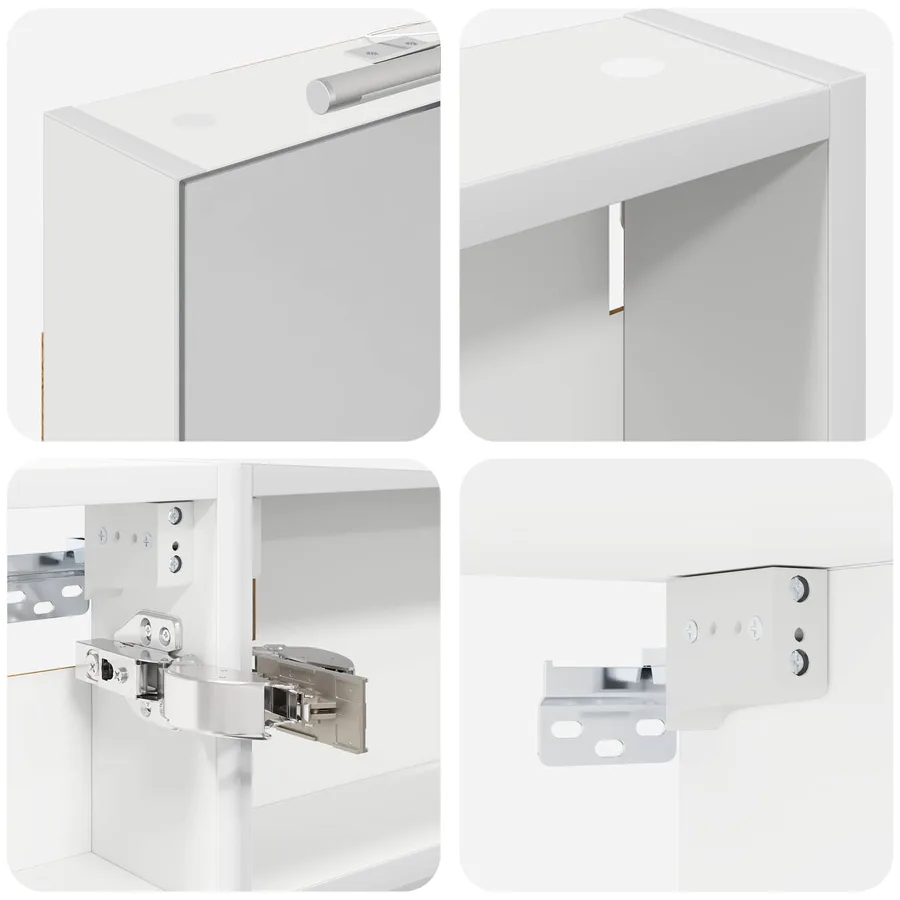 Ensemble de Meubles de Salle de Bain 3 pcs 100 x 10,5 x 60,5 cm - 8