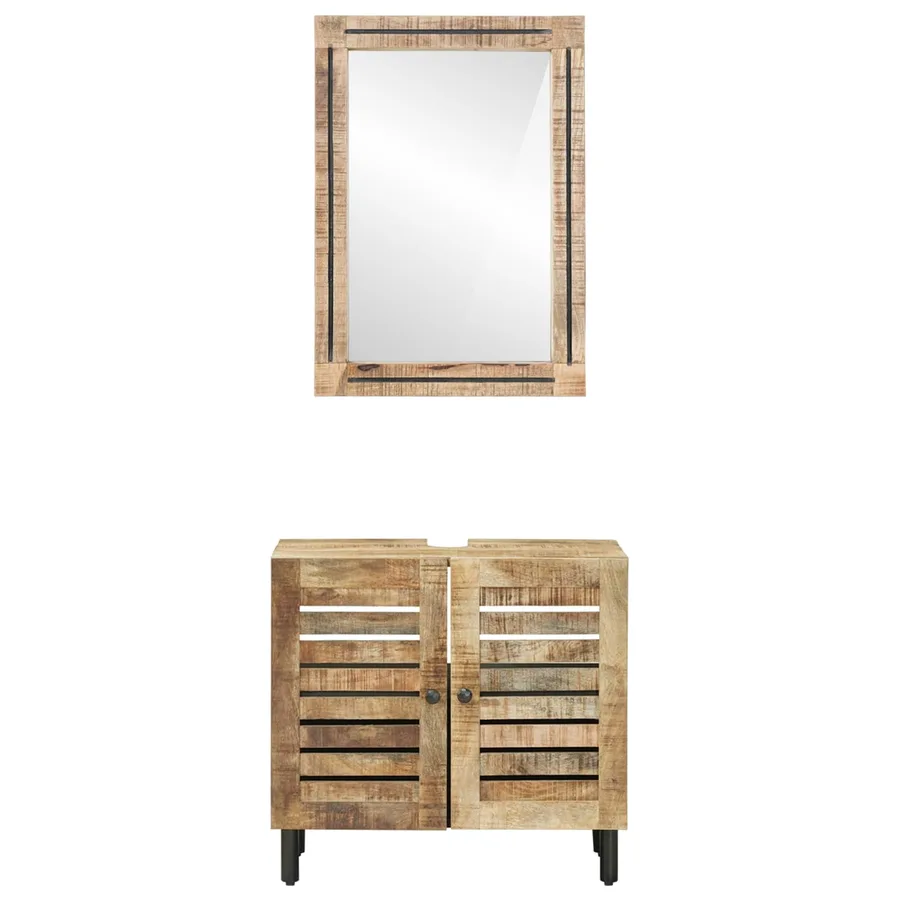 Ensemble de Meubles de Salle de Bain 2 pc Naturel - 6