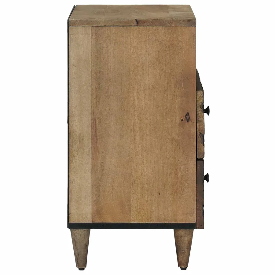 Armoire de lit Marron 50 x 33 x 60 cm Bois de mangue massif - 4