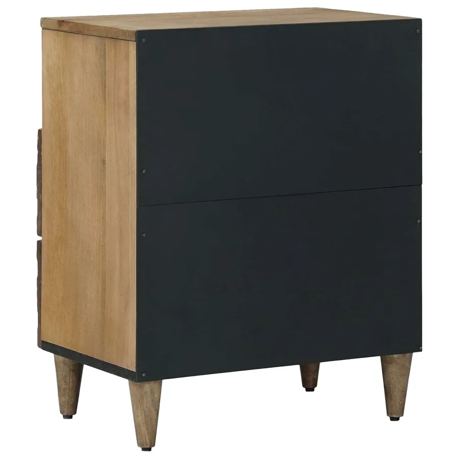 Armoire de lit Marron 50 x 33 x 60 cm Bois de mangue massif - 5