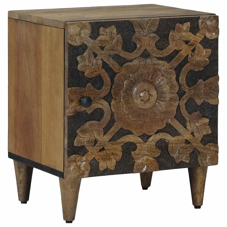 Cabinet de chevet Marron 40 x 33,5 x 46 cm
