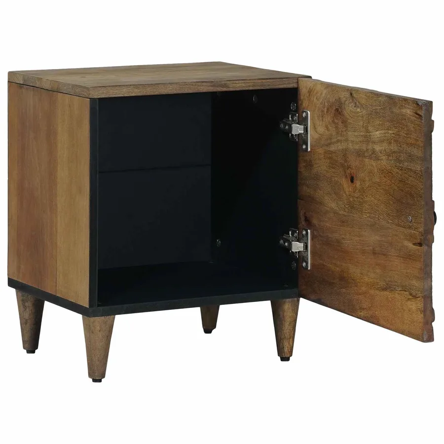 Cabinet de chevet Marron 40 x 33,5 x 46 cm - 2