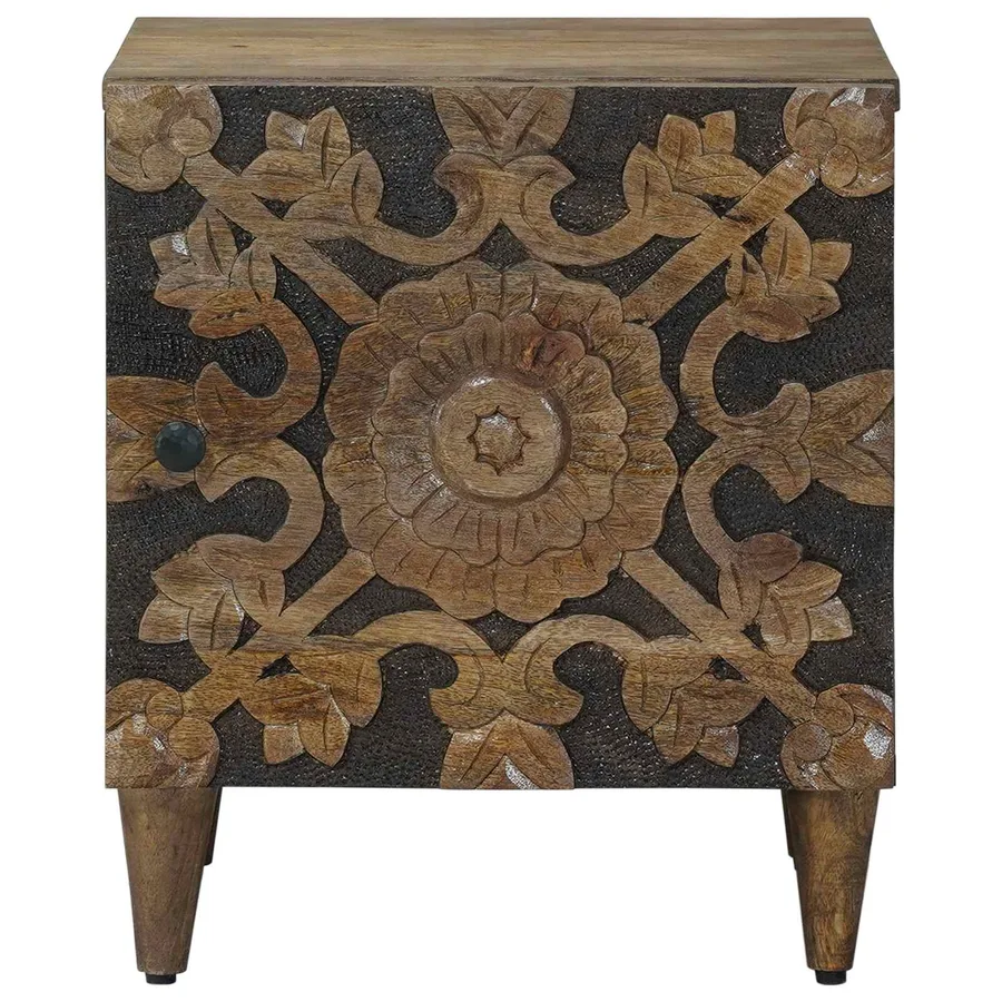 Cabinet de chevet Marron 40 x 33,5 x 46 cm - 3