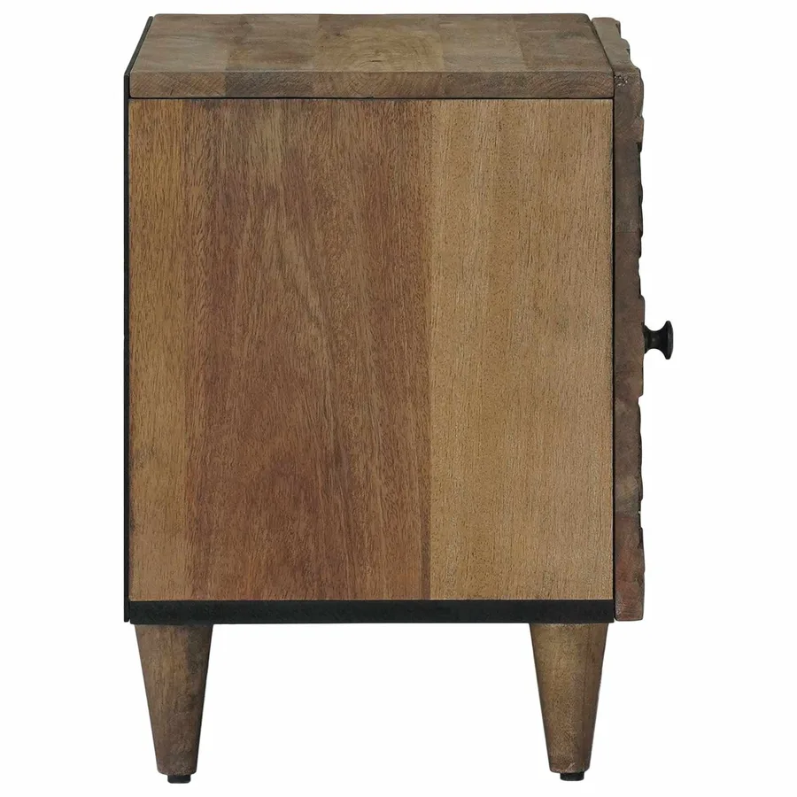 Cabinet de chevet Marron 40 x 33,5 x 46 cm - 4
