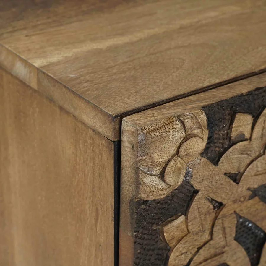 Cabinet de chevet Marron 40 x 33,5 x 46 cm - 6