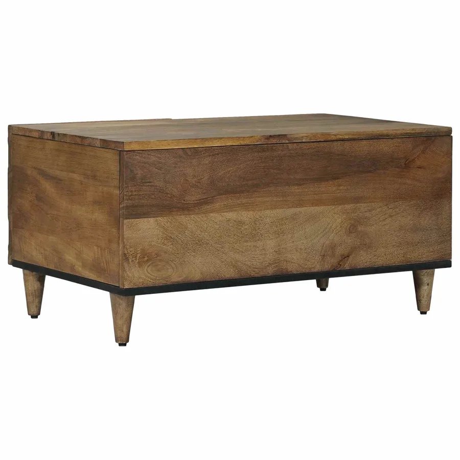 Table basse Marron 80 x 50 x 40 cm Bois de mangue massif - 5