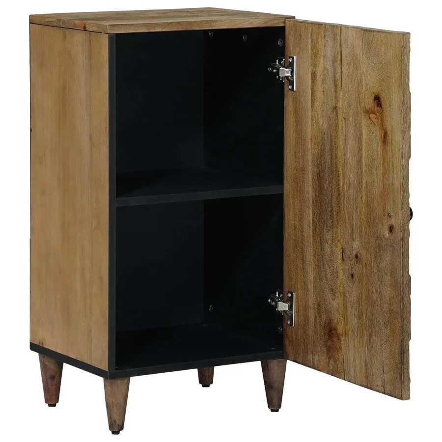 Buffet Marron 40 x 33,5 x 75 cm Bois de mangue massif - 2