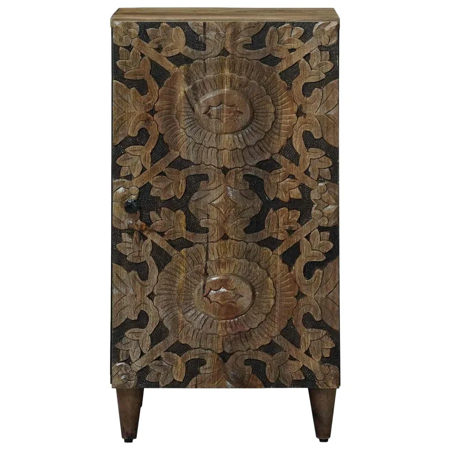 Buffet Marron 40 x 33,5 x 75 cm Bois de mangue massif - 3