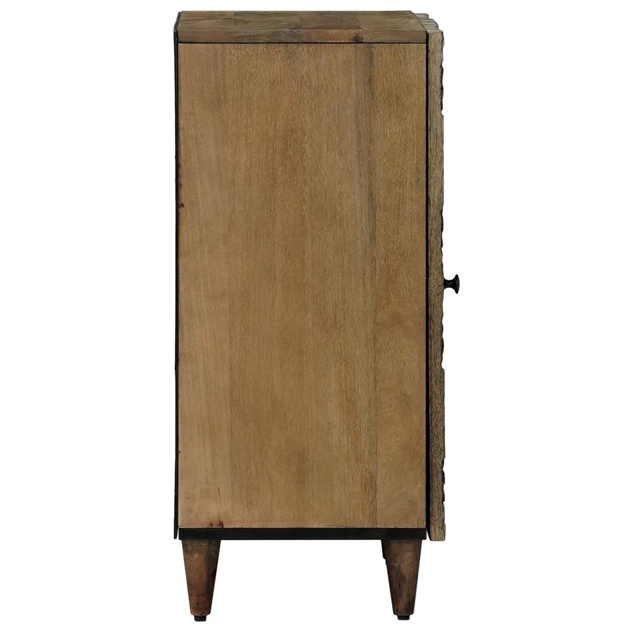 Buffet Marron 40 x 33,5 x 75 cm Bois de mangue massif - 4
