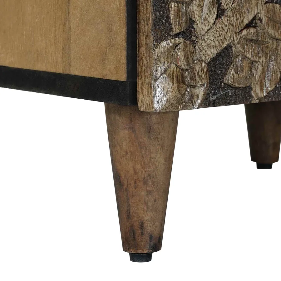 Buffet Marron 40 x 33,5 x 75 cm Bois de mangue massif - 8