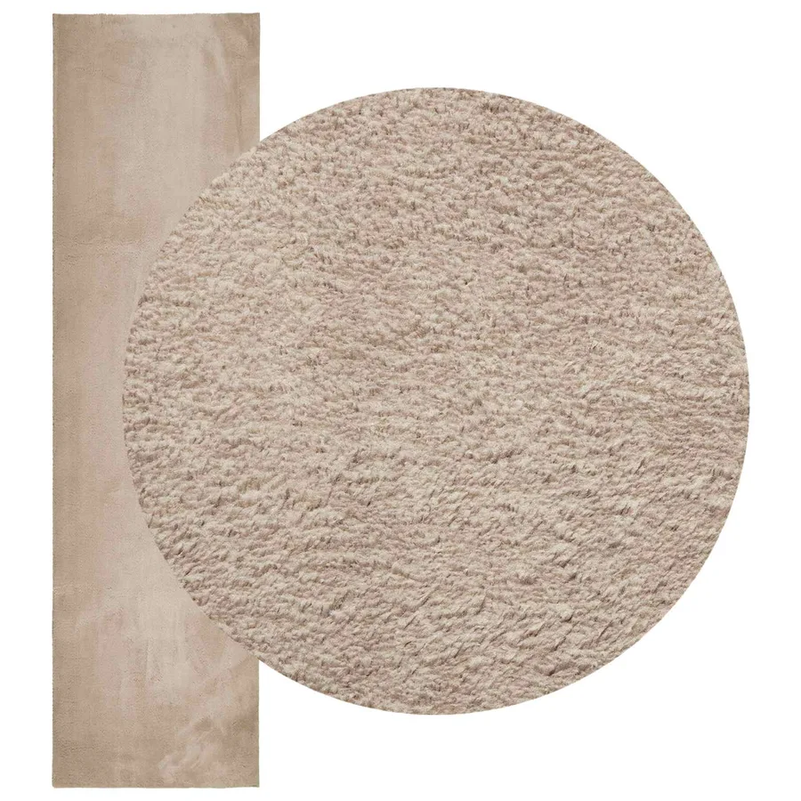 Tapis doux à poils moyens et lavable HUARTE Sable 1000 x 80 cm - 3