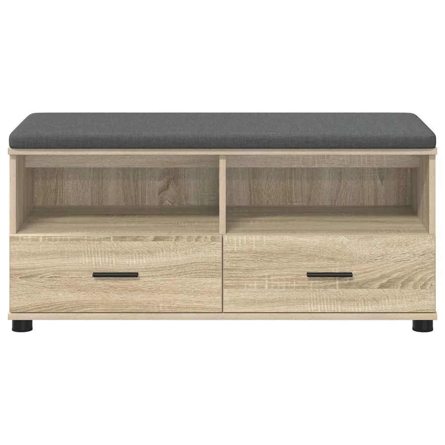 Banc d'entrée avec coussin Chêne Sonoma 100 x 38 x 46 cm - 6