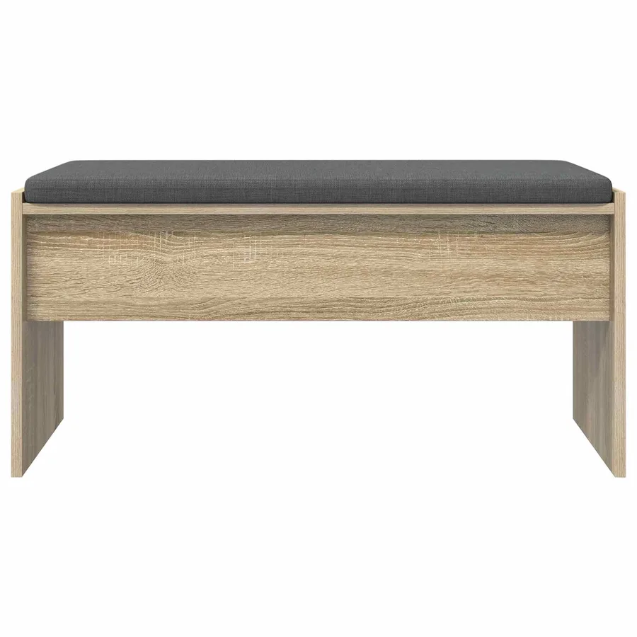 Banc d'entrée avec coussin Chêne Sonoma 83 x 38 x 40 cm - 5