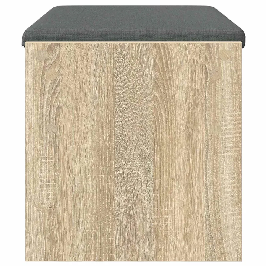 Banc d'entrée avec coussin Chêne Sonoma 83 x 38 x 40 cm - 6