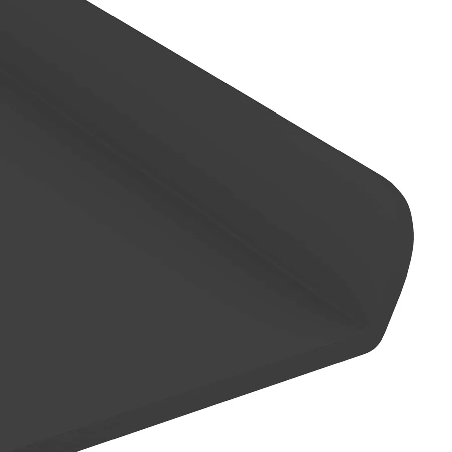 Étagère flottante 2 pcs Noir 80 x 9 x 2,5 cm Acier - 9