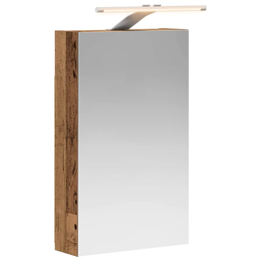 Armoire Miroir de Salle de Bain Bois ancien 30 x 10,5 x 50 cm - 2