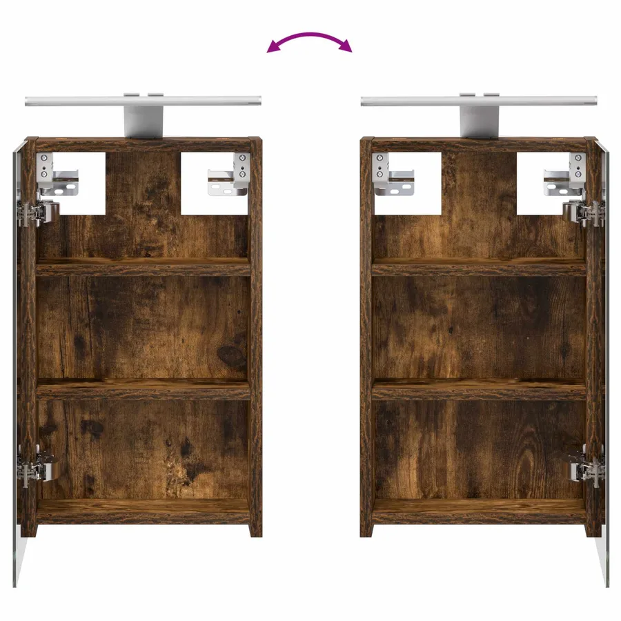 Ensemble de Meubles de Salle de Bain 3 pcs 80 x 10,5 x 50 cm - 12