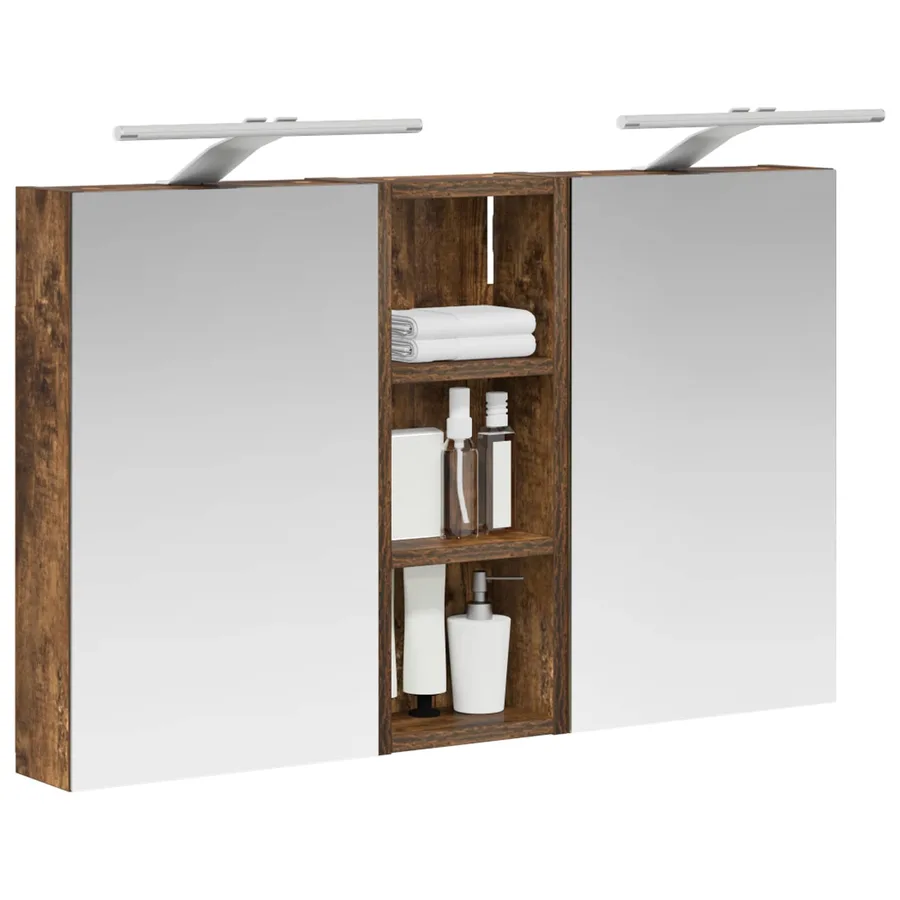 Ensemble de Meubles de Salle de Bain 3 pcs 80 x 10,5 x 50 cm - 3