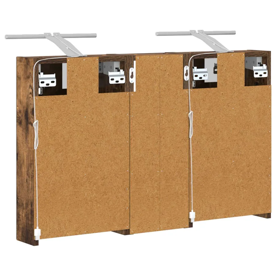 Ensemble de Meubles de Salle de Bain 3 pcs 80 x 10,5 x 50 cm - 9
