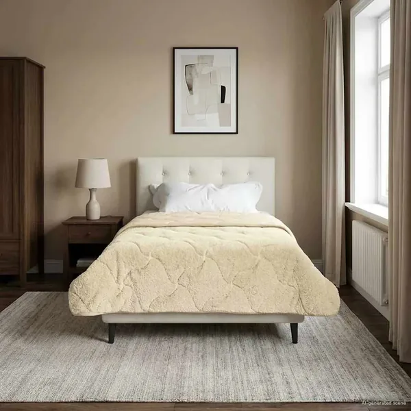 Duvet d'été simple Matelassé Crème 135 x 200 cm