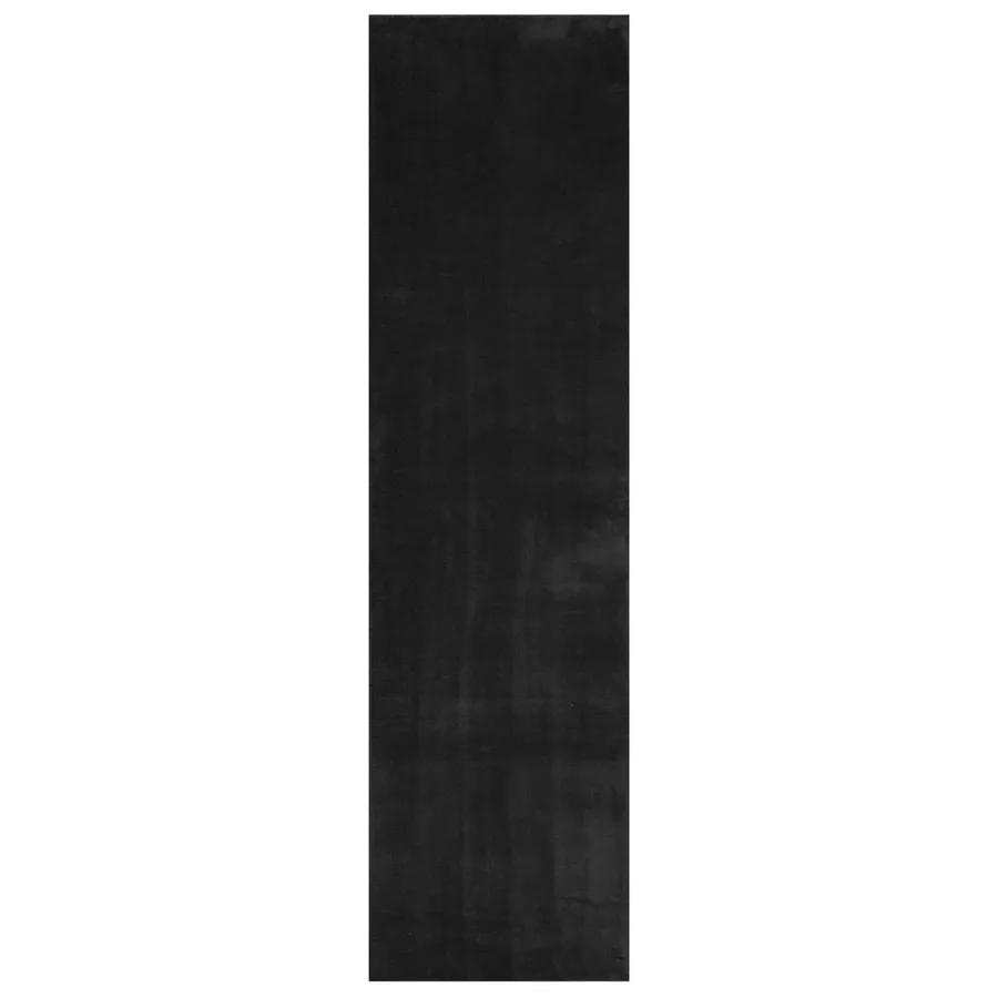 Tapis doux à poils moyens et lavable HUARTE Noir 750 x 80 cm - 2