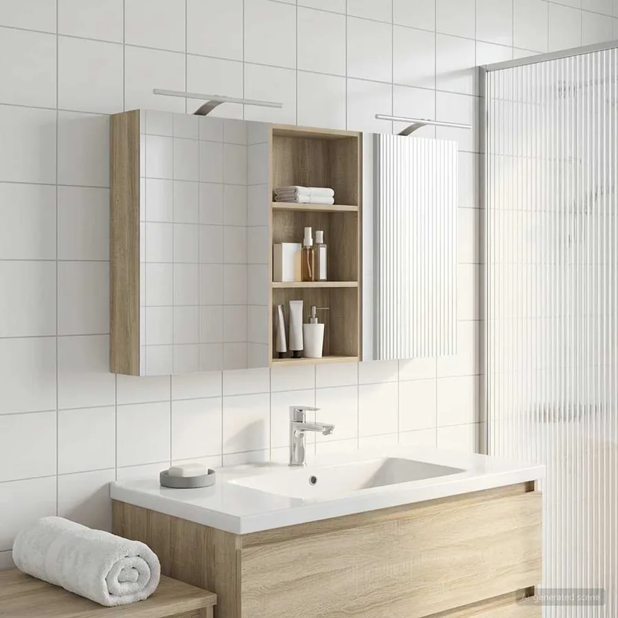 Ensemble de Meubles de Salle de Bain 3 pcs 140 x 14,5 x 70 cm