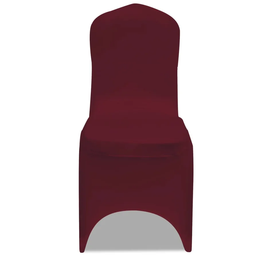50 Housses de chaise extensibles bordeaux - 2
