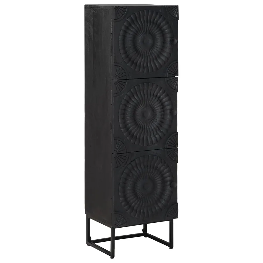 Haut Armoire Noir 35 x 30 x 120 cm