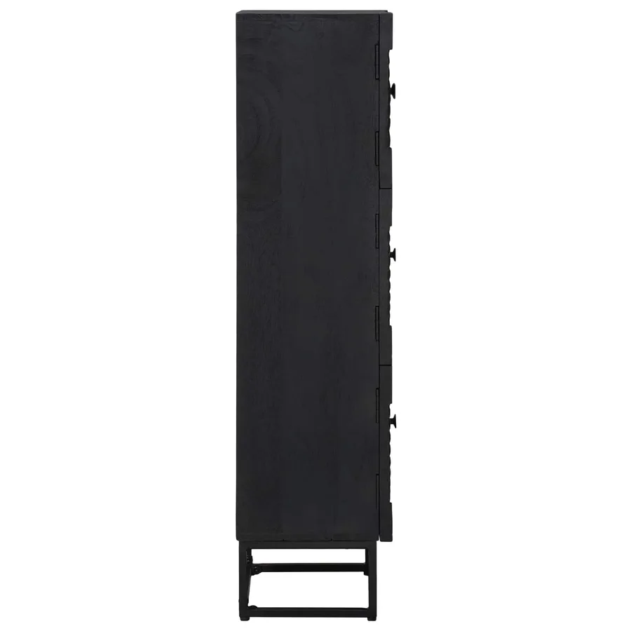 Haut Armoire Noir 35 x 30 x 120 cm - 6