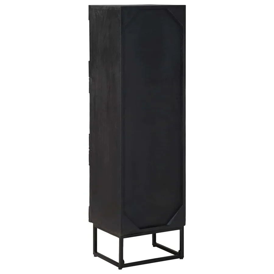 Haut Armoire Noir 35 x 30 x 120 cm - 7
