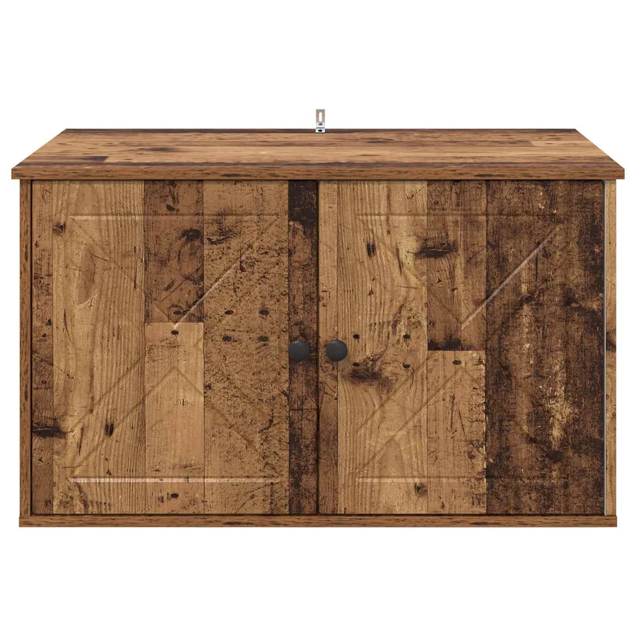 Maison pour chat Bois ancien 85 x 55 x 50 cm Bois d'ingénierie - 7