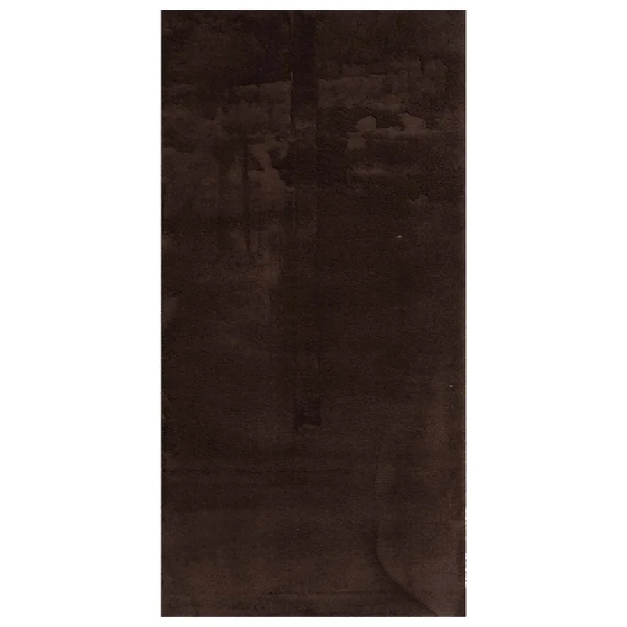 Tapis doux à poils moyens et lavable HUARTE Marron 200 x 100 cm - 2