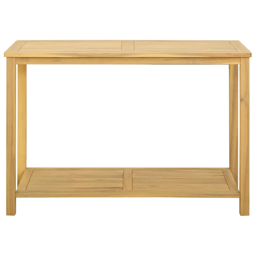 Table console de jardin Acacia clair 110 x 40 x 75 cm - 2